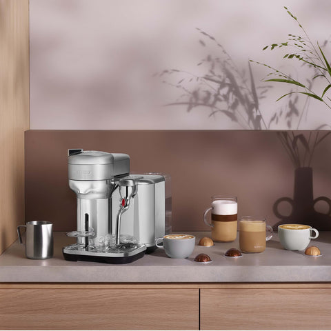 Nespresso Vertuo Creatista quick-heat-up highlights fast, ready-to-brew mornings.