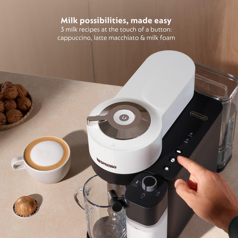 One-touch espresso and cappuccino options with Vertuo Lattissima.