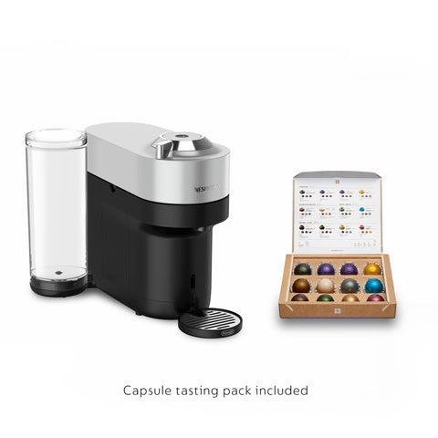 Nespresso Vertuo Pop+ Deluxe automatic pod ejection for effortless operation.