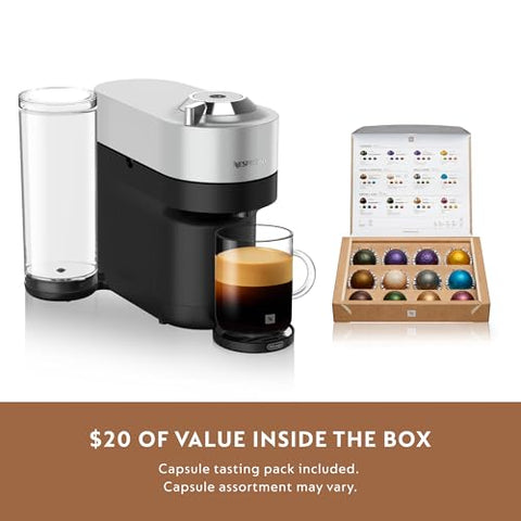 Nespresso Vertuo Pop+ Deluxe connectivity enables easy updates from your phone.
