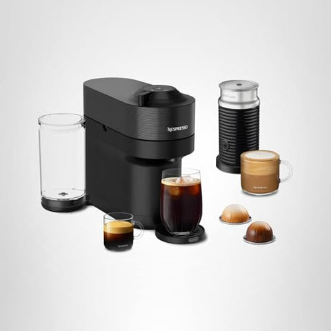 Nespresso Vertuo POP+ Liquorice Black supports five cup sizes from Espresso to Alto