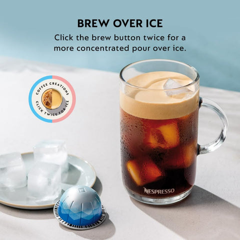 Nespresso Vertuo POP+ Liquorice Black generous crema enhances each cup