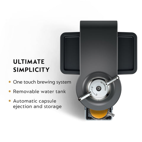 Nespresso Vertuo Titan brew settings highlight simple one-button operation for quick drinks.