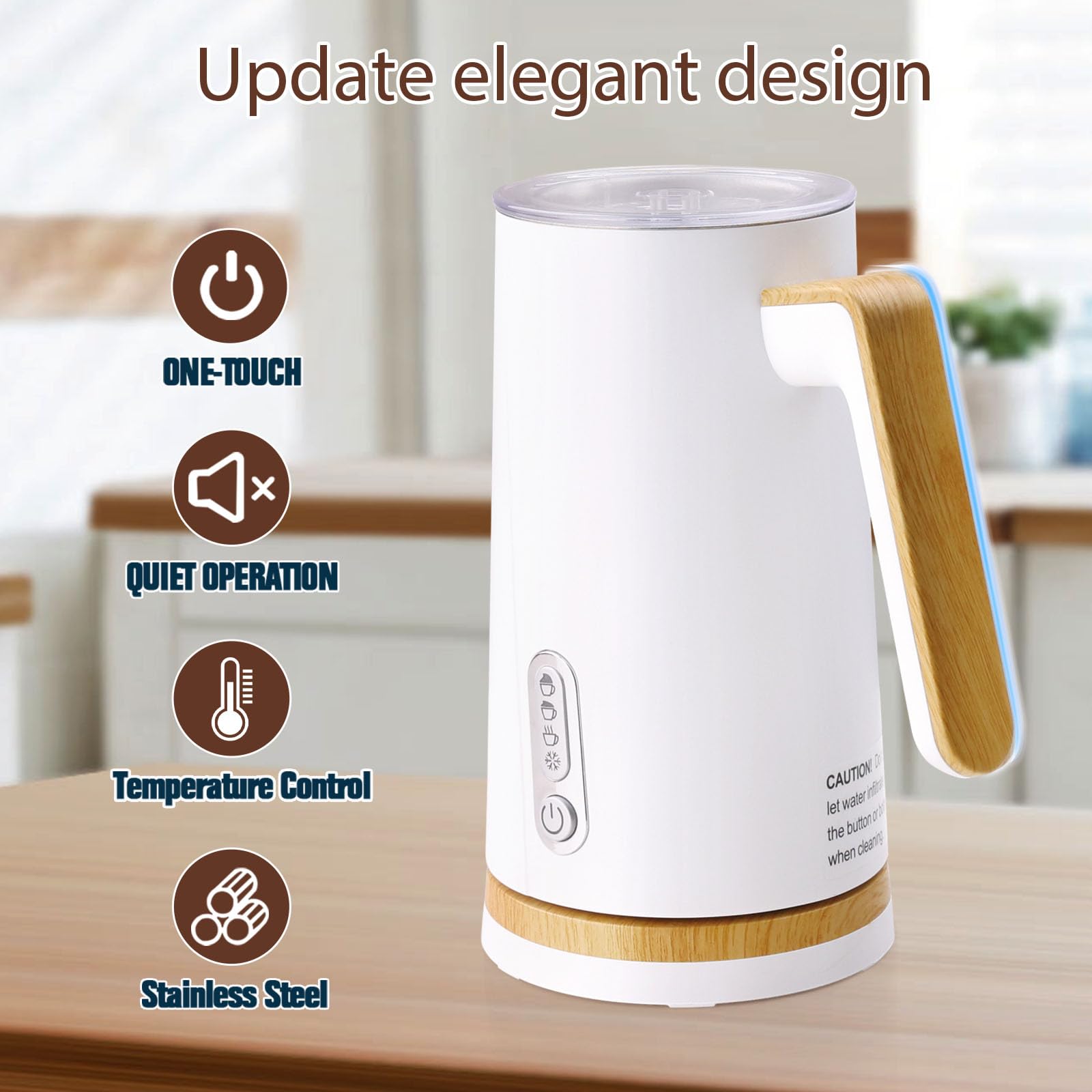 NESSGRAIM milk warmer function heats milk to ideal texture
