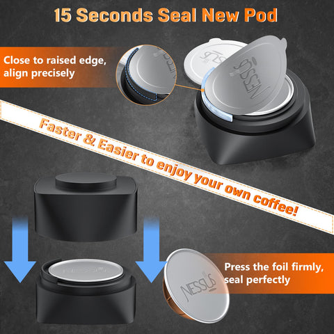 NESSUS foil seal alignment aids leak-free sealing after pressing.