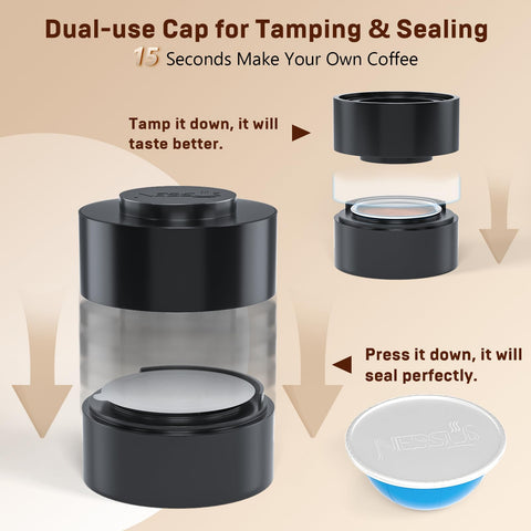 NESSUS foil seal lids 100pcs secure airtight seals for fresh coffee.