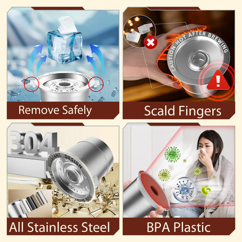 NESSUS BPA-free label on stainless steel K Cup