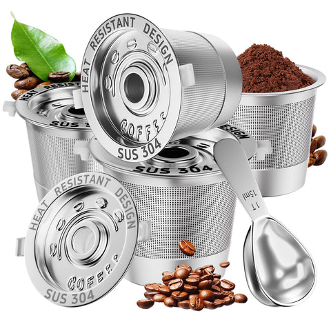 NESSUS reusable K Cup four-pack shown for Keurig 1.0 compatibility