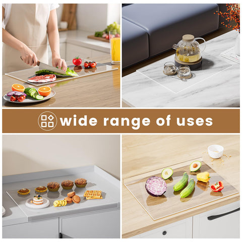 NestElegance cutting board lip detail shows counter lip for stability