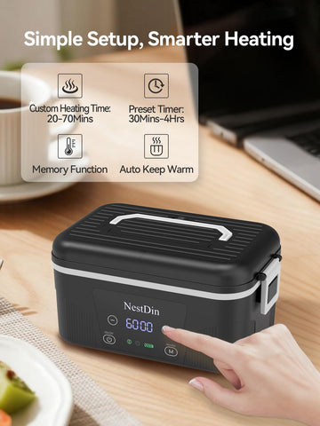 NestDin 9000mAh battery provides cordless warmth away from outlets.