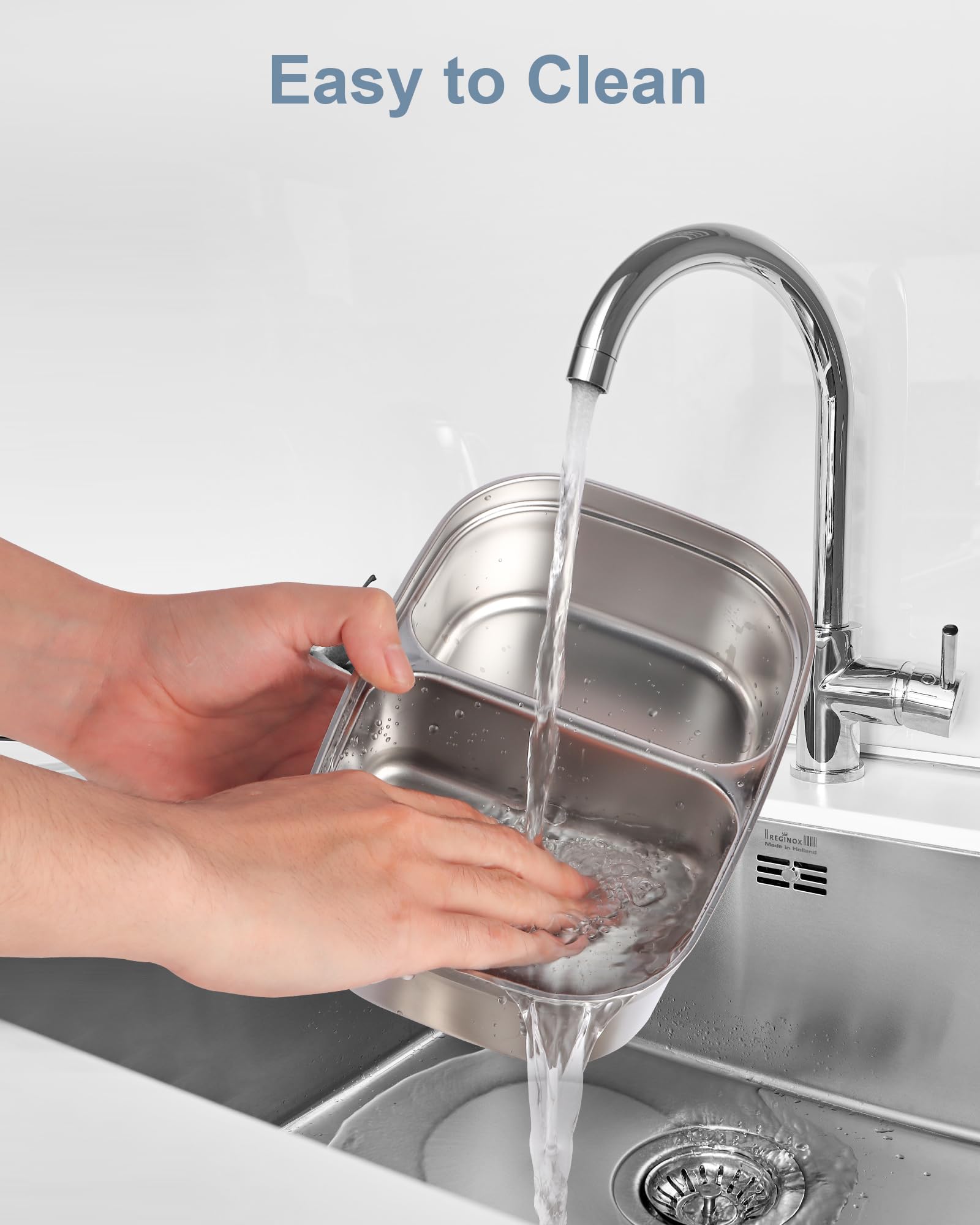 NestDin easy-clean surface simplifies washing by hand or in the dishwasher