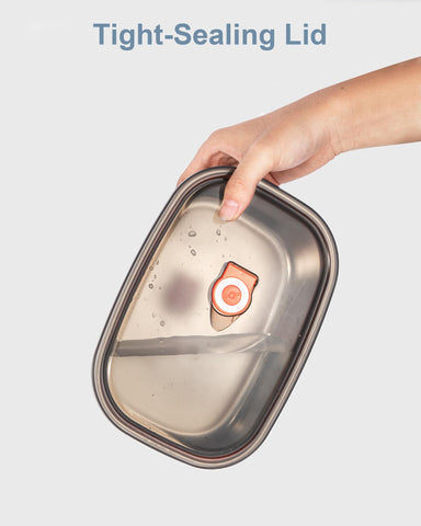NestDin removable tray enables quick meal prep and flexible portions
