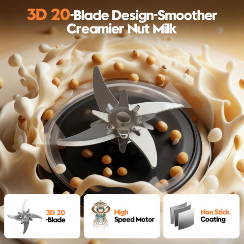 NestEase 20-blade assembly enables smooth blends and silky textures.
