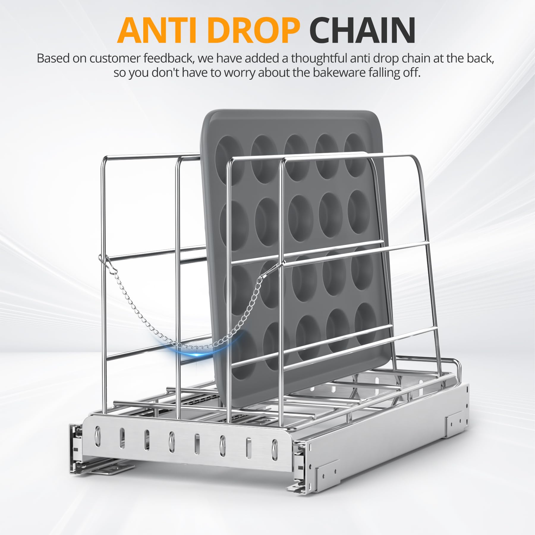 NestSprout stainless steel construction resists rust in humid kitchen environments