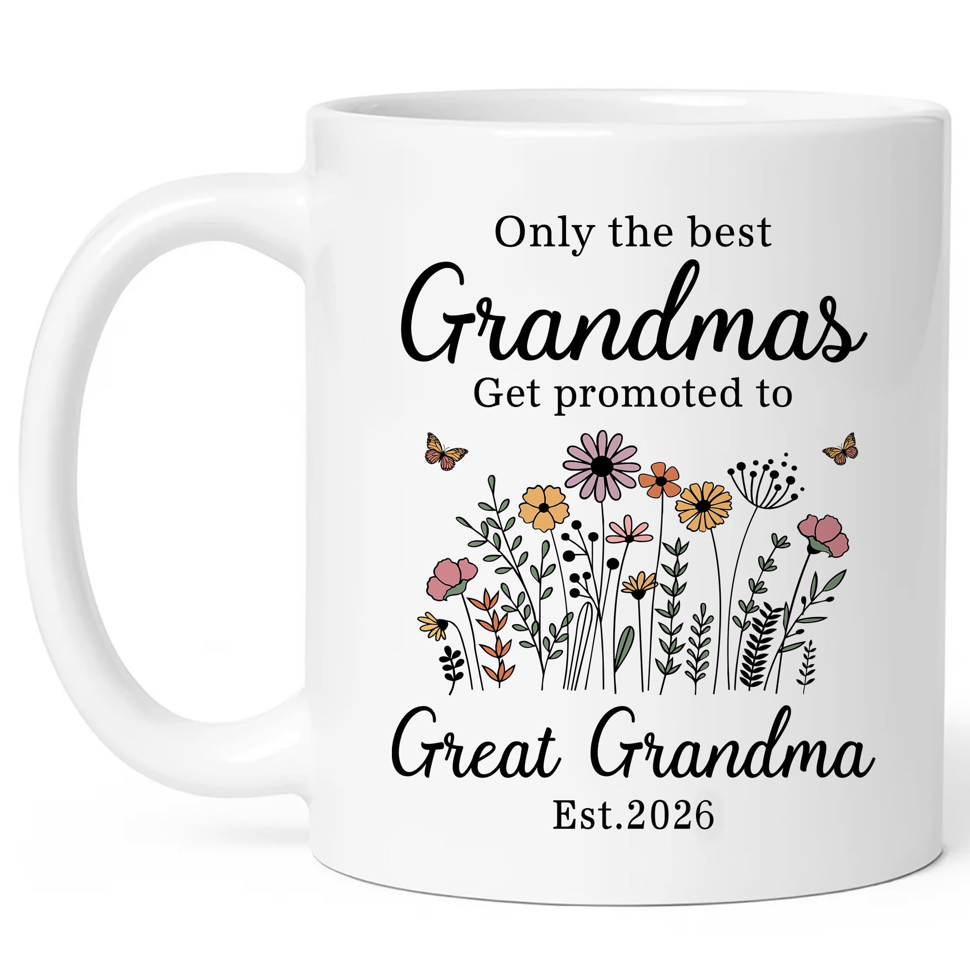 Nestura Great Grandma Mug with open hands, warm gifting moment