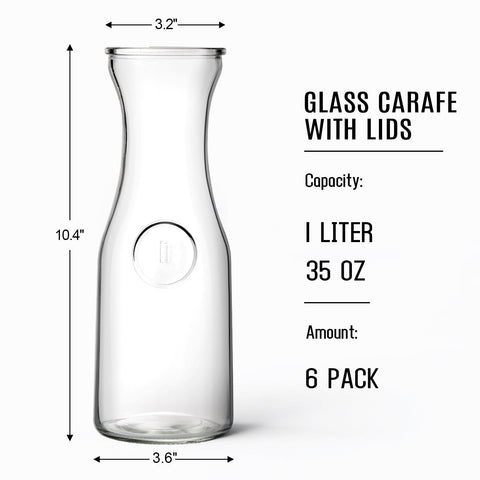 NETANY clear glass pitcher with lid emphasizes elegant presentation for water or juice