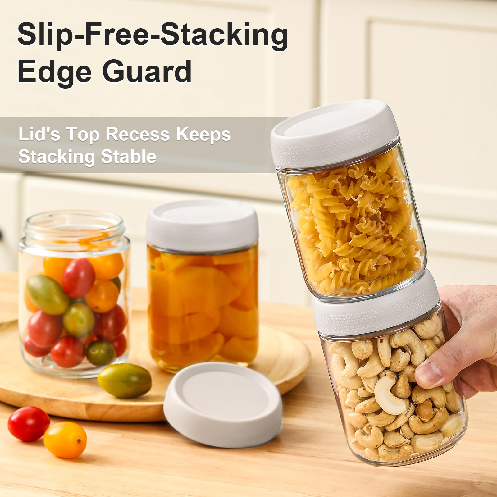 NETANY jars are perfect for yogurt, oats, and other everyday portions with visible contents.
