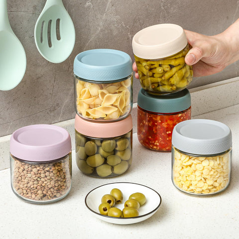 NETANY jars preserve jams and sauces with an airtight seal for pantry convenience.