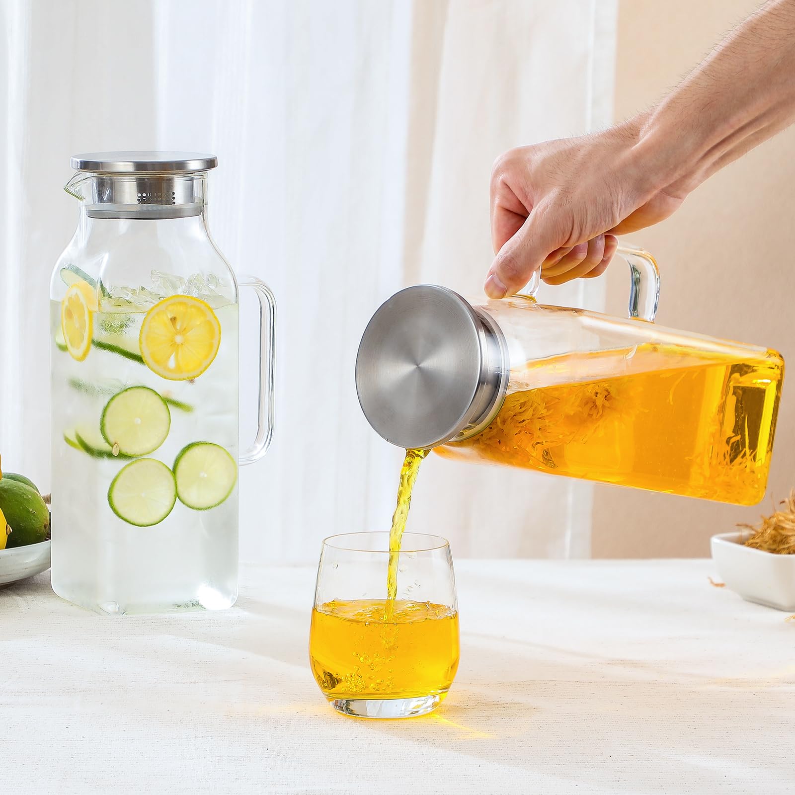 Netany large-capacity carafe keeps beverages ready for guests