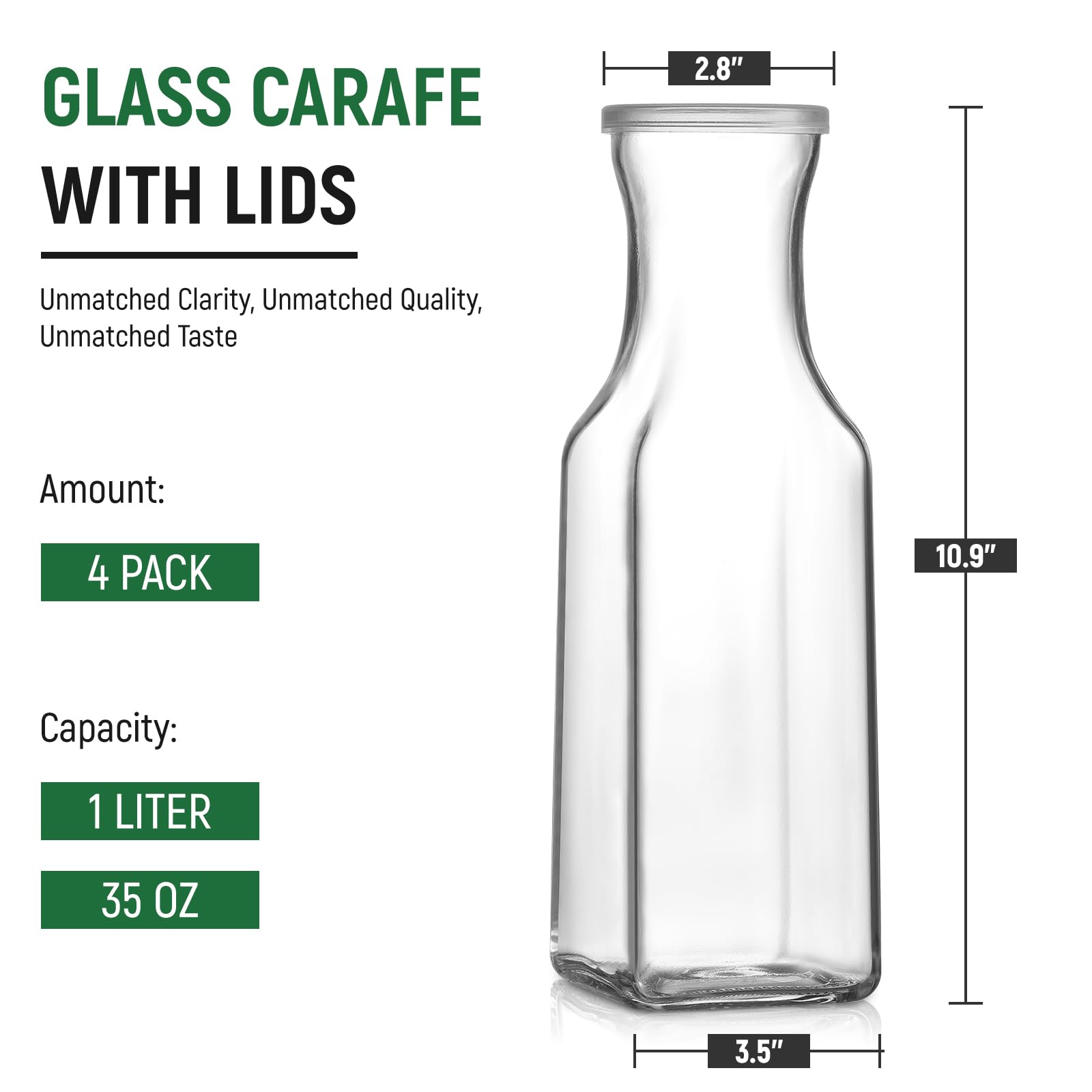 NETANY clear glass pitcher set enhances mimosa bar and cold beverage service