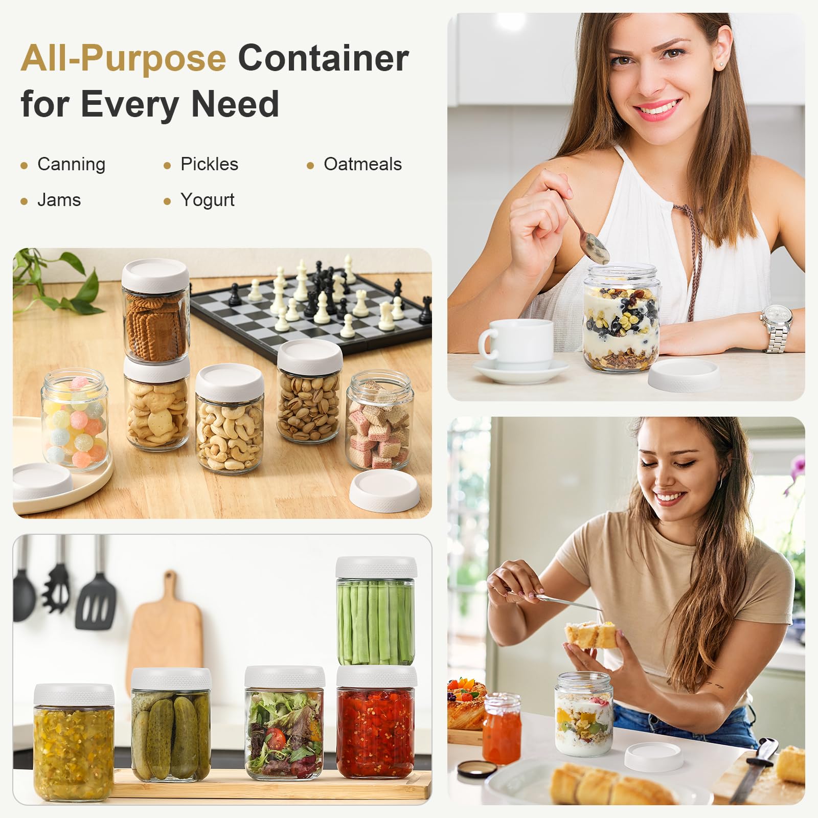 NETANY 6-pack delivers versatile storage for snacks, spices, and desserts at home.