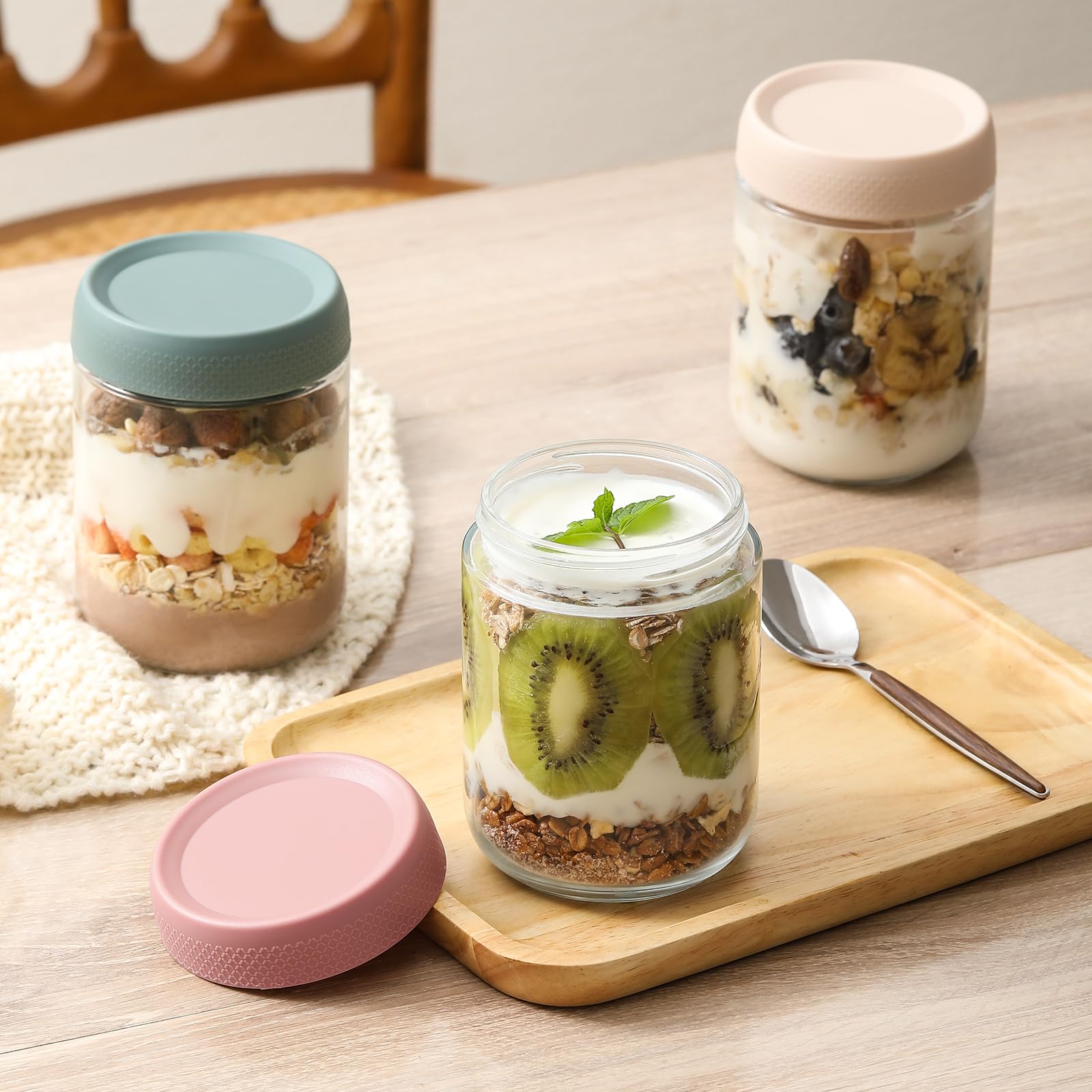 NETANY BPA-free glass helps maintain food quality and clear content visibility.