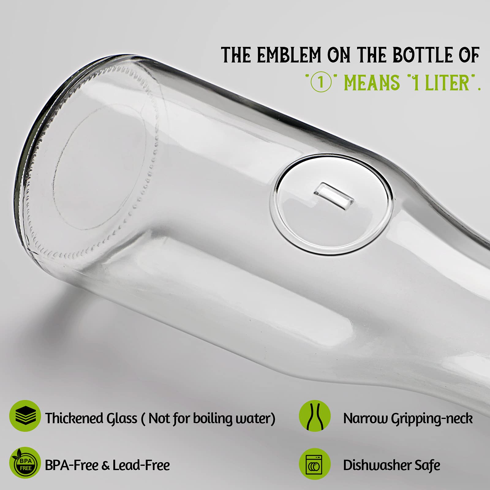 NETANY thick-glass carafe delivers durable, shatter-resistant serveware.