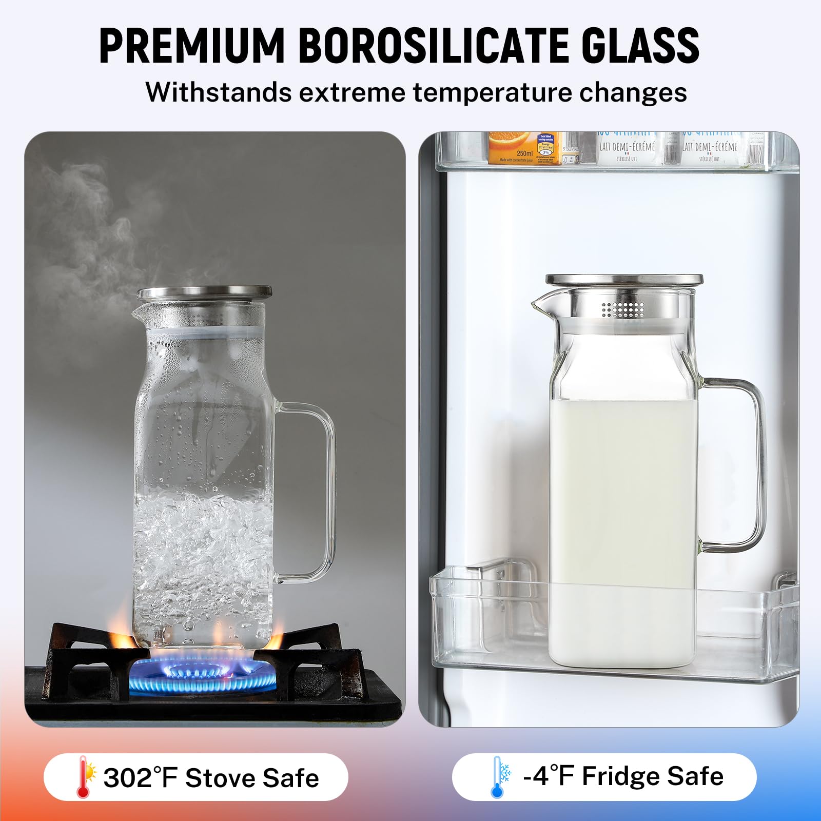 Netany wide-mouth pitcher design makes cleaning to the bottom easier.