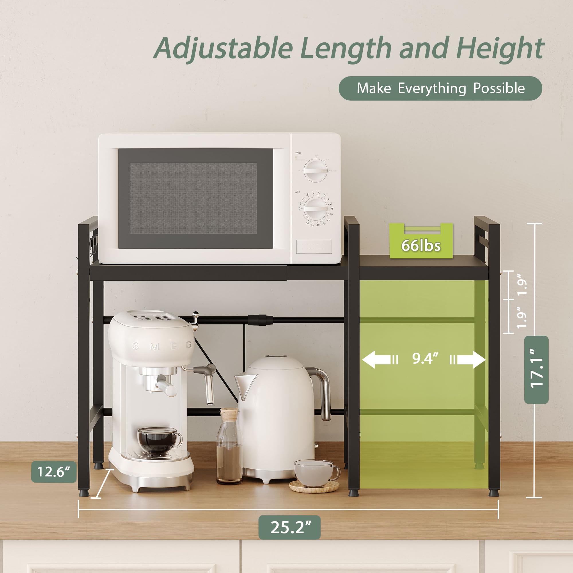 NETEL bakers rack assembly showing sturdy, multi-tier design with shelves