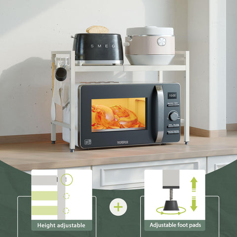NETEL expandable microwave stand assembly guide view