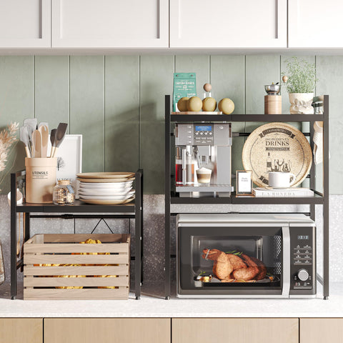 NETEL kitchen organizer with 8 hooks in use