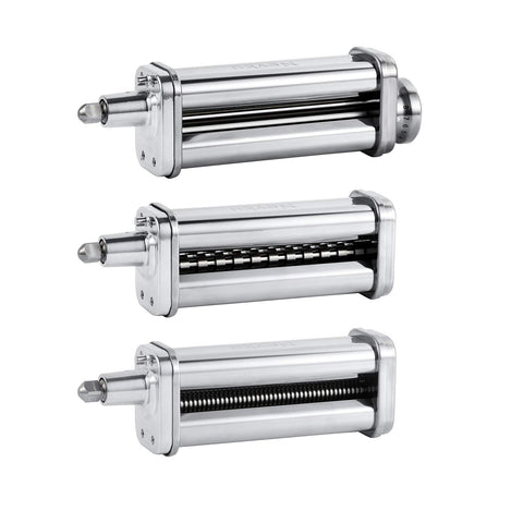 Nevku pasta roller attachment on KitchenAid for smooth dough sheets and consistent pasta