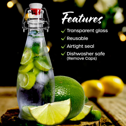 Nevlers dishwasher-safe glass bottle simplifies cleaning after use.