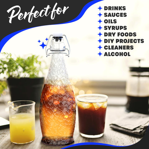 Nevlers bottle neck delivers smooth, controlled pouring every time.