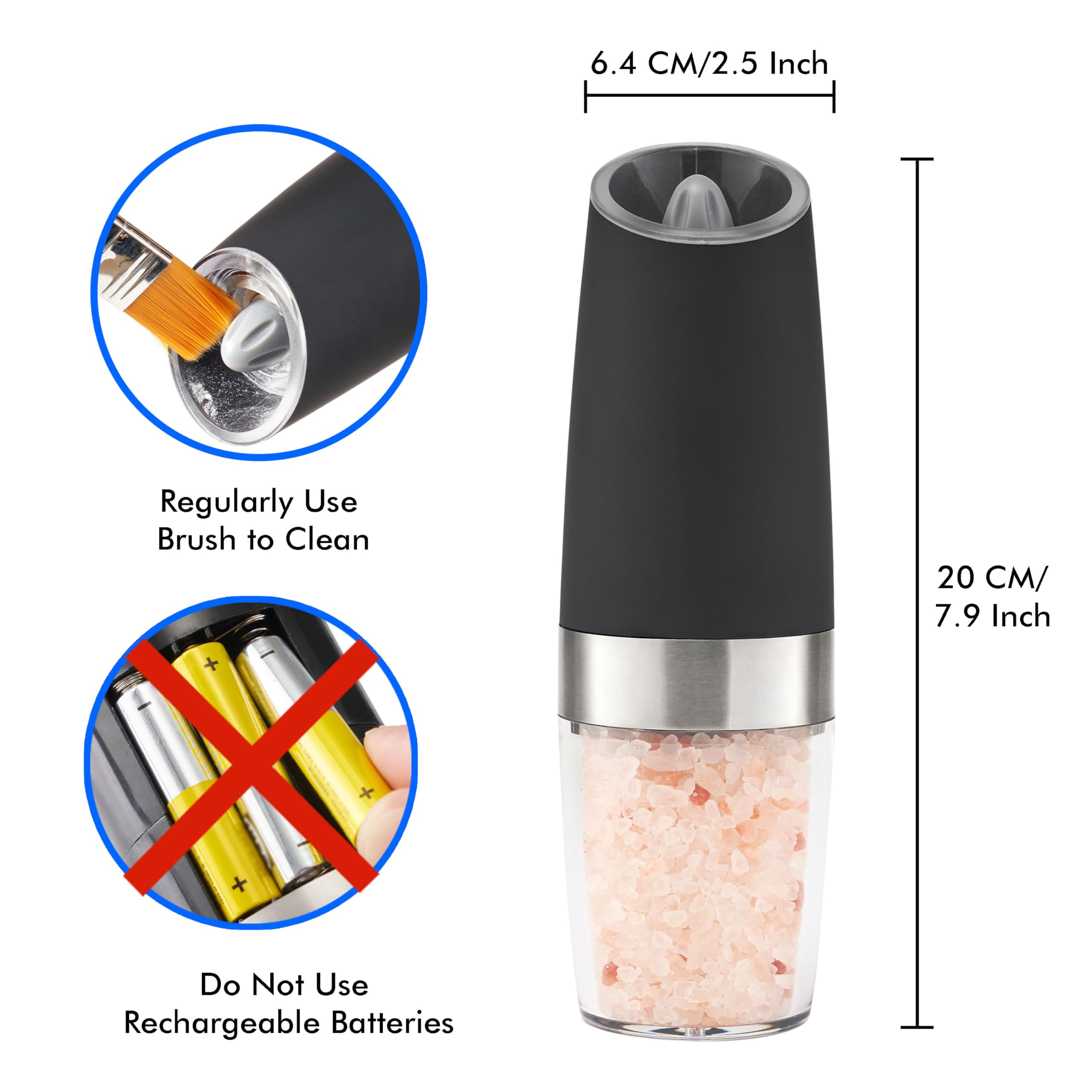 New England Stories blue LED light helps you see seasoning in dim kitchens.