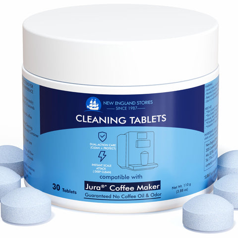 New England Stories Jura cleaning tablets box for daily maintenance