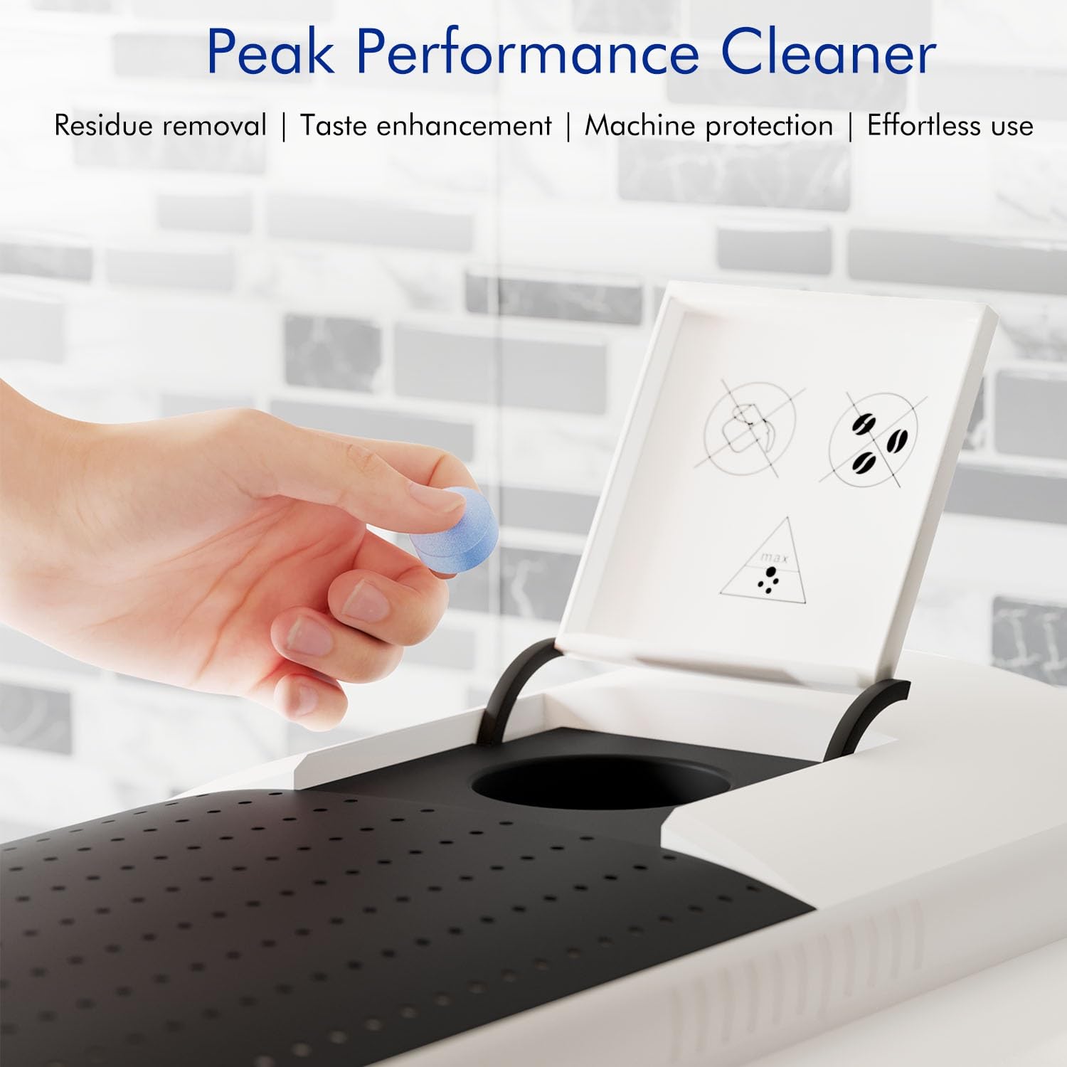 New England Stories Jura cleaning tablets closeup highlighting compact design