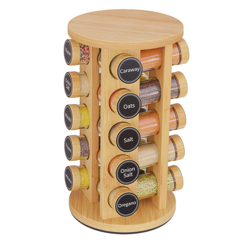 New England Stories spice rack carousel with easy access for cooking