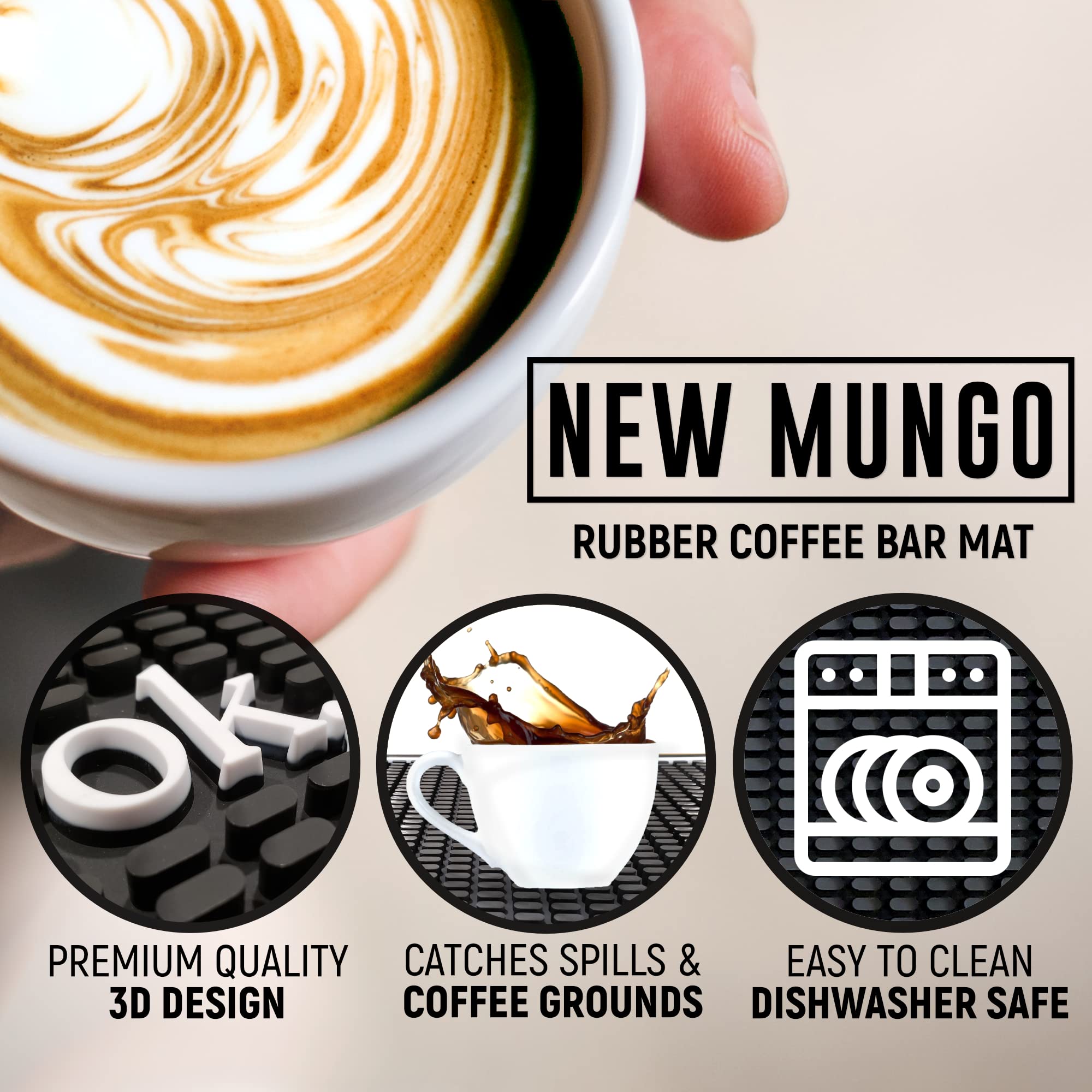 New Mungo mat is dishwasher-safe and easy to clean.