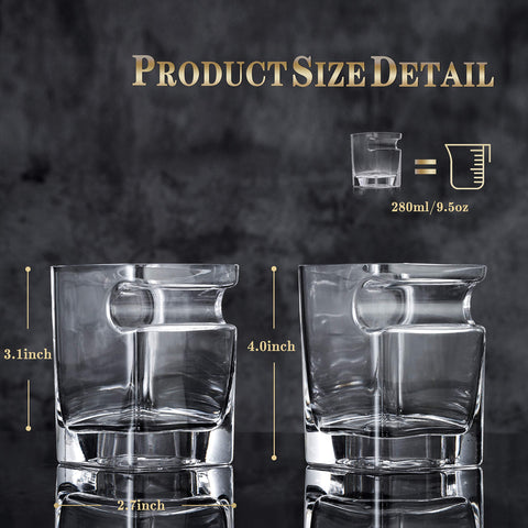 NEW PACIFIC YOUYAH crystal whiskey glasses 2-pack for refined drinking