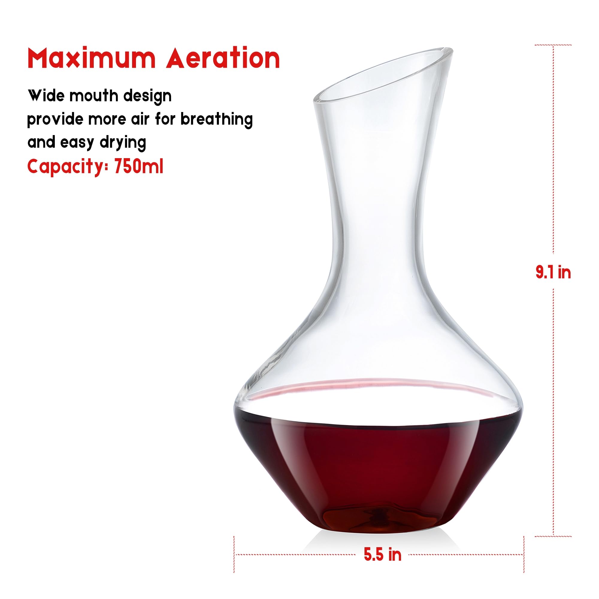 New Pacific Youyah decorative display wine decanter for dining room