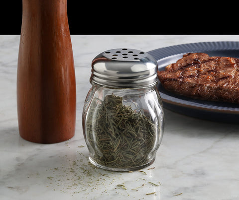 New Star 6-Ounce Cheese Shaker Jar keeps portions consistent and portable