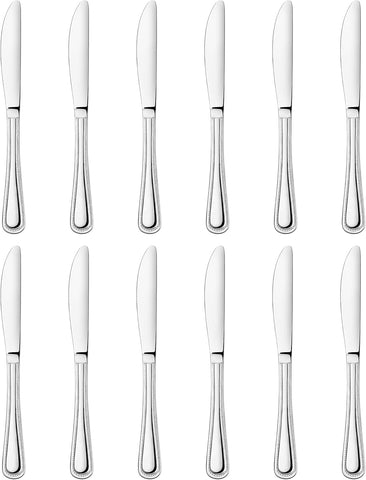 New Star bead-pattern dinner knife 8.5-inch with a gleaming stainless finish for everyday dining