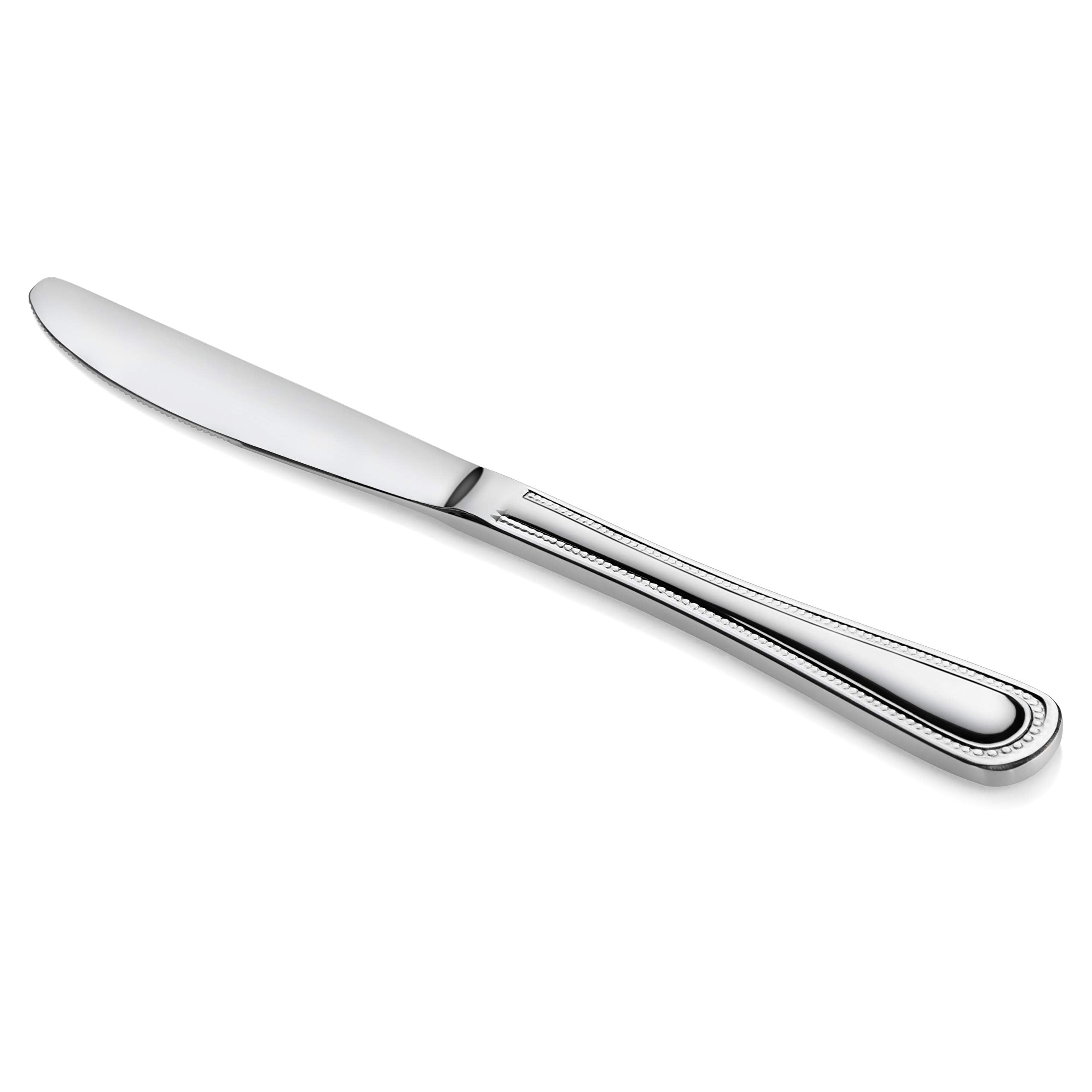 New Star bead-pattern dinner knife stainless steel shine captures kitchen elegance in use