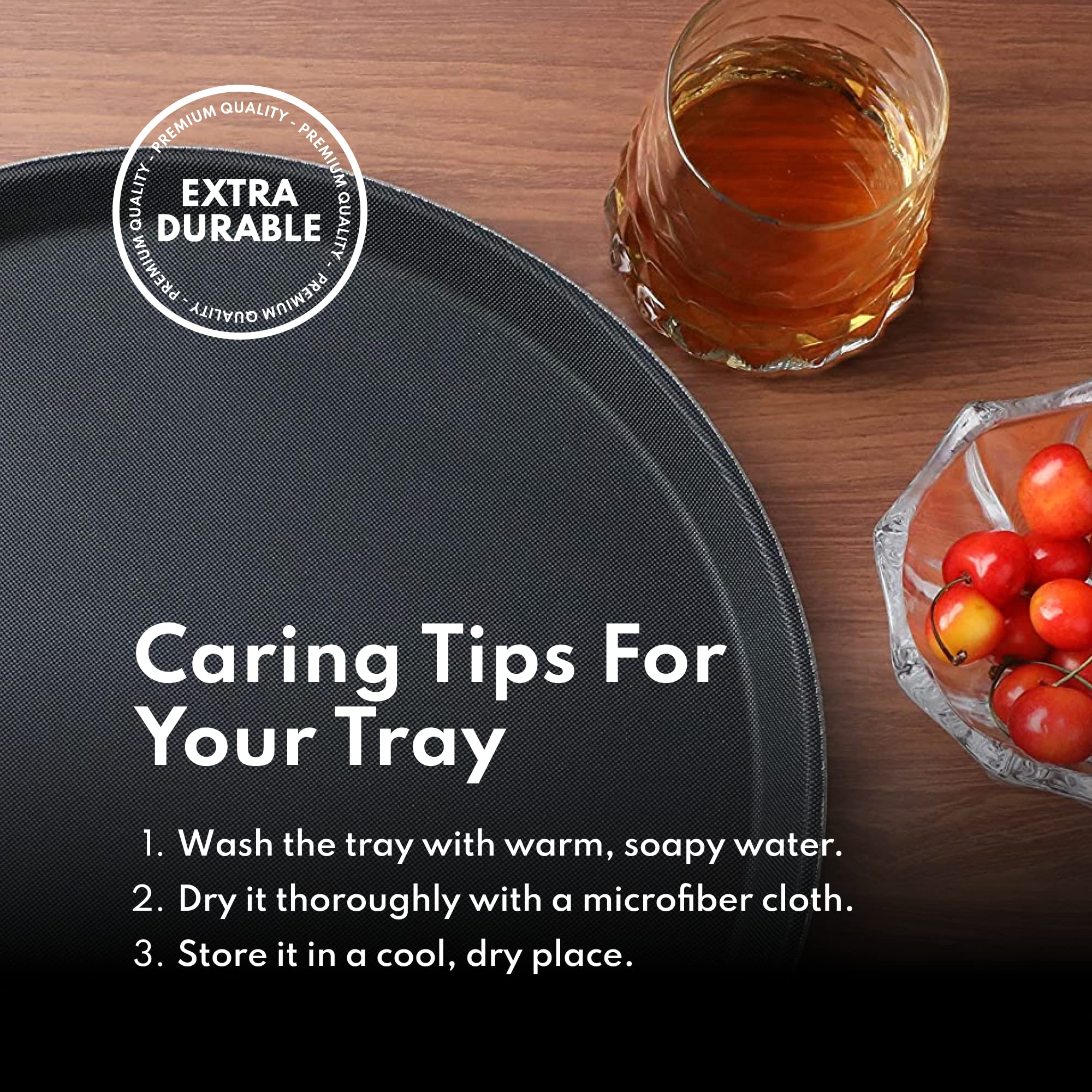 New Star catering tray round 16-inch black for buffets