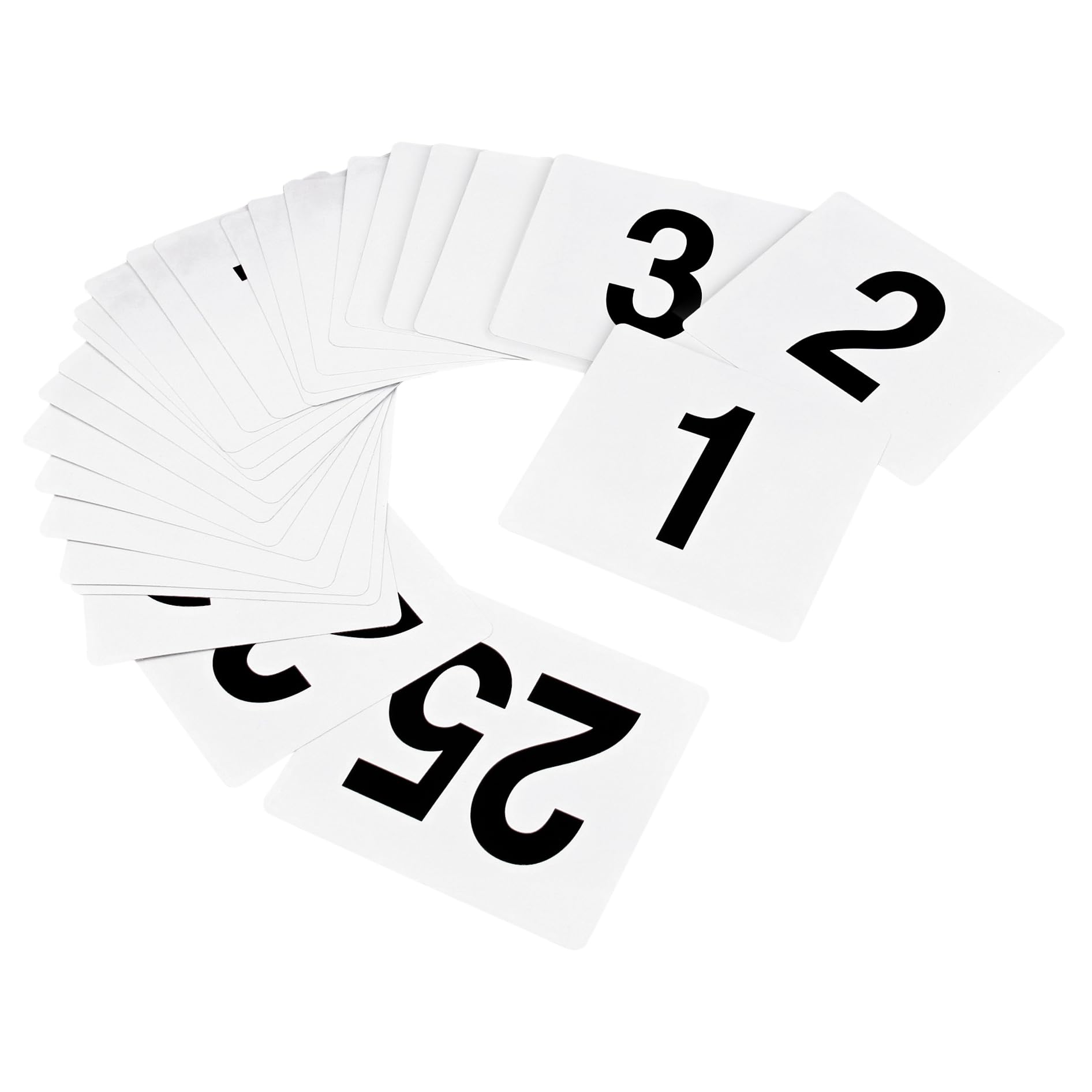 New Star 23114 table number card with bold 1 for quick seating