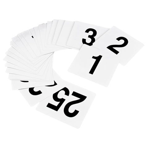 New Star 23114 table number card with bold 1 for quick seating