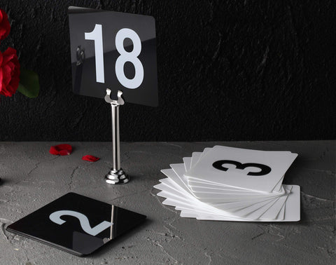 New Star 23114 table number card with bold 4 for clear table cues