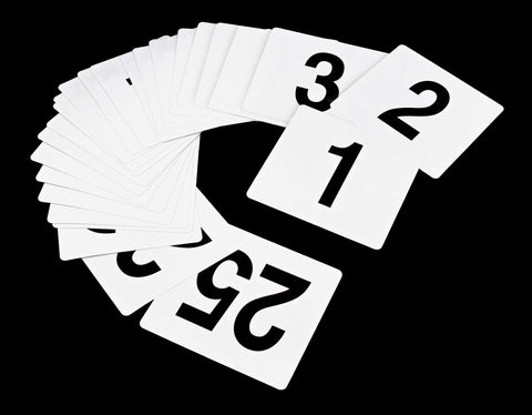 New Star 23114 table number card with bold 6 for orderly dining
