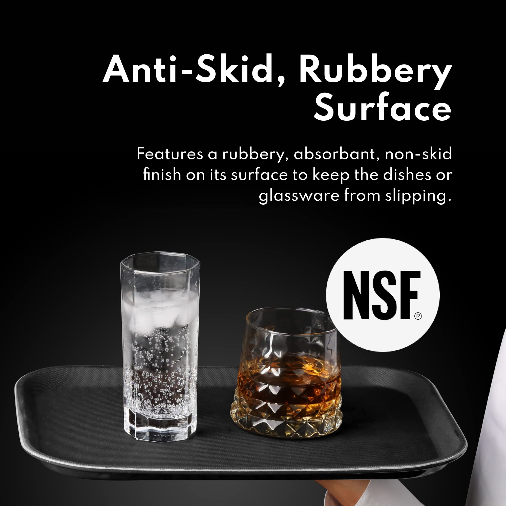 New Star Foodservice 24852 rubber-coated sides provide secure grip while carrying.